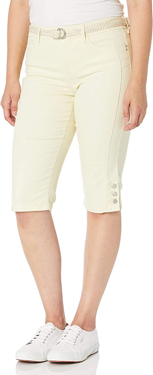 Gloria Vanderbilt Women's Petite Mila Belted Skimmer Short