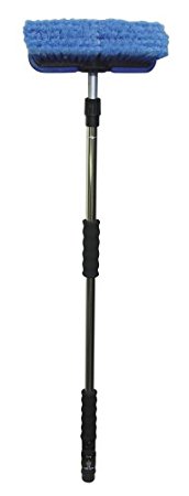 Carrand 93089 Flow-Thru 10" Wash Brush with 68" Extension Pole