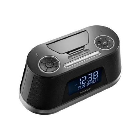 HMDX HX-B710BK Freedom Bluetooth Alarm Clock with Apple Lightning Pin