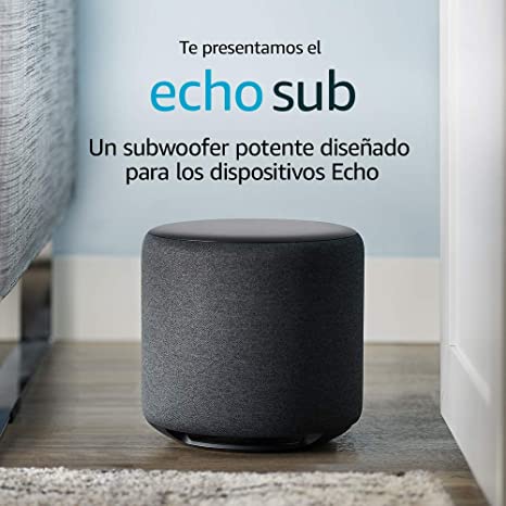 Echo Sub, un potente subwoofer para los dispositivos Echo – requiere un dispositivo Echo y un servicio de música en streaming compatibles