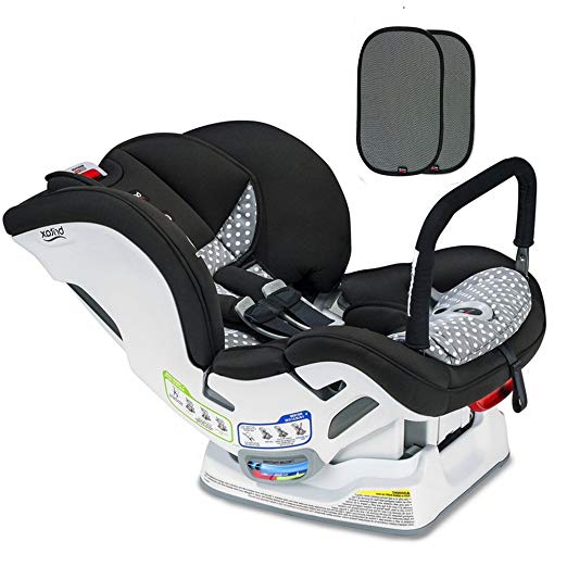 Britax Marathon ClickTight ARB Convertible Car Seat, Ollie with E-Z Cling Sunshade Set