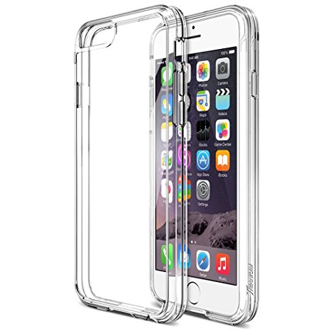 iPhone 6 Case, Trianium [Clear Cushion] Protective Apple iPhone 6 Clear Case (4.7-Inch) [Scratch Resistant] Seamless integrated Shock-Absorbing Bumper Cases Hard Back Panel - Clear (TM-IP601-CLR)