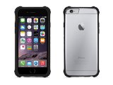 Griffin Technology Griffin Black Survivor Core Clear Protective Case for iPhone 6 47 - Carrying Case - Retail Packaging - Black