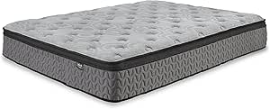 Signature Design by Ashley King Size Augusta2 Mattress 12 Inch Euro Pillow Top Hybrid Mattress with Lumbar Support Gel Memory Foam