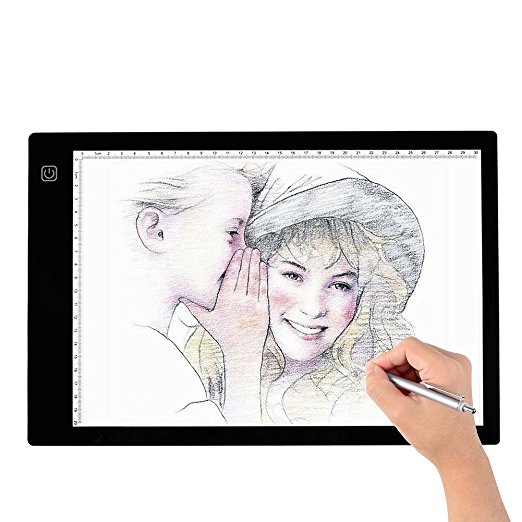 Tracing Light Box, A4 LED Artcraft Tracing Light Pad Light Box For Artists,Drawing, Sketching, Animation, 9.4x14 Inch Light Pad