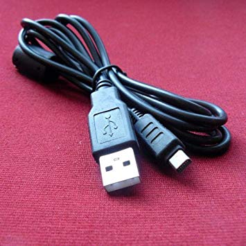 Olympus Stylus Tough 3000 Digital Camera Compatible USB 2.0 Cable Cord – CB-USB5 & CB-USB6 Model – 4.5 feet Black - Bargains Depot