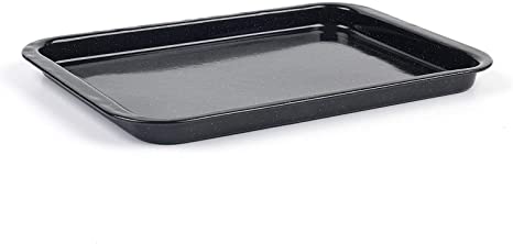 Russell Hobbs CW11471 Romano Vitreous Enamel Baking Tray, 36 cm, Black