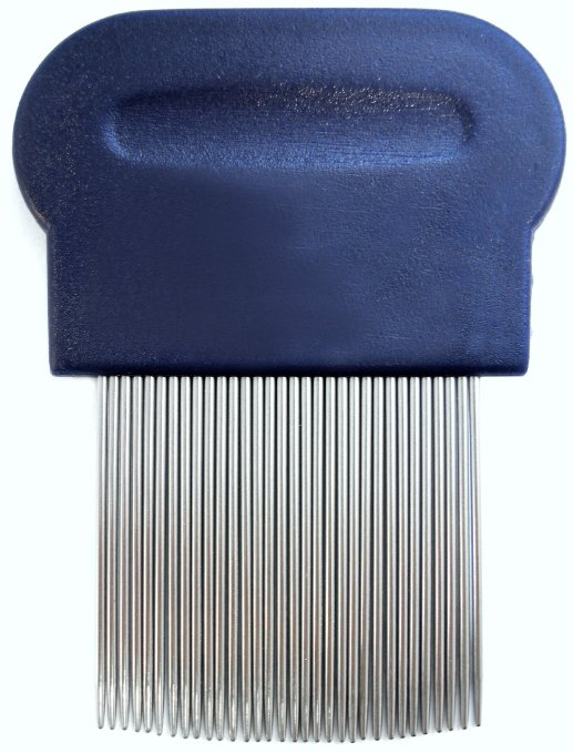 Schooltime Lice & Nit Comb-- Metal Comb with Ergonomic Handle