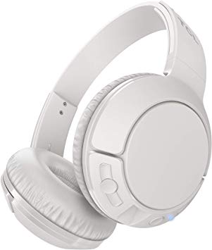 TCL MTRO200BT Wireless On-Ear Headphones Super Light Weight Headphones with 32mm Drivers for Huge Bass and 20 Hour Playtime – Ash White