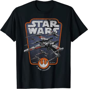 Star Wars X-Wing Red Squadron Retro Logo T-Shirt