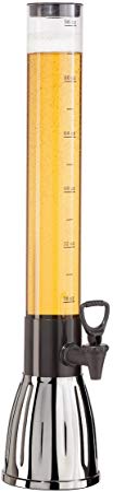 Oggi 8088 Beer Tower Dispenser with EZ-Pour Spigot, 2.75-Quart, Black