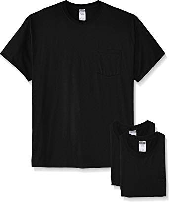 Jerzees Men's Adult Short-Sleeve Pocket T-Shirts (3-Pack)