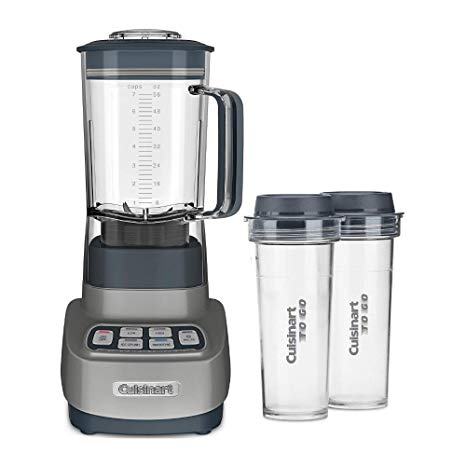 Cuisinart BTC-650GM Velocity Ultra 7.5 1-HP Blender with 2 Travel Cups (Gun Metal)