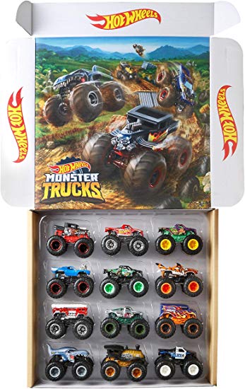 Hot Wheels Monster Trucks Ultimate Chaos 12 Pack, 1: 64 Vehicles [Amazon Exclusive]