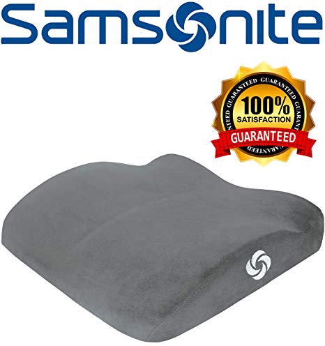 Samsonite SA5454 Ergonomic Soft Seat Cushion with 100% Pure Memory Foam