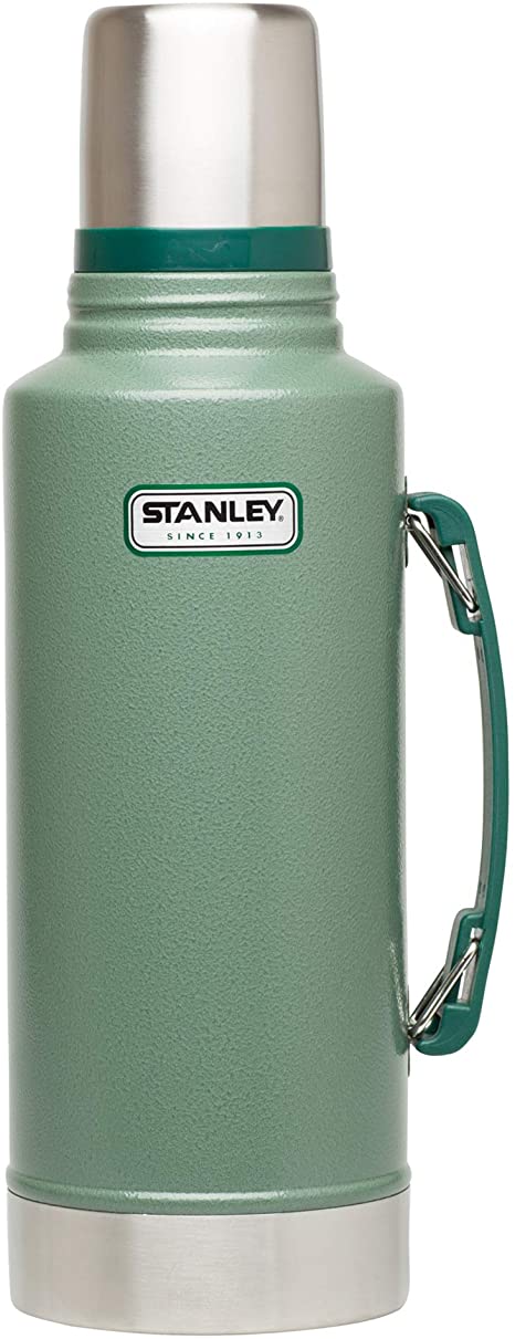 Stanley Classic Vacuum Insulated Wide Mouth Bottle - BPA-Free 18/8 Stainless Steel Thermos for Cold and Hot Beverages – Keeps Liquid Hot or Cold for Up to 24 Hours