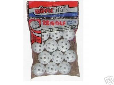 Wiffle Plastic Golf Ball-DZ (DZN)