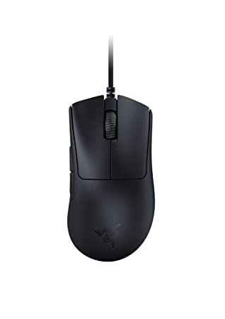 Razer Deathadder V3 Wired Gaming Mouse Ultra Lightweight Focus Pro 30K Fast Optical Switches Gen-3-8K Hz Hyperpolling - 6 Programmable Buttons - Ergonomic- Black-Rz01-04640100-R3M1