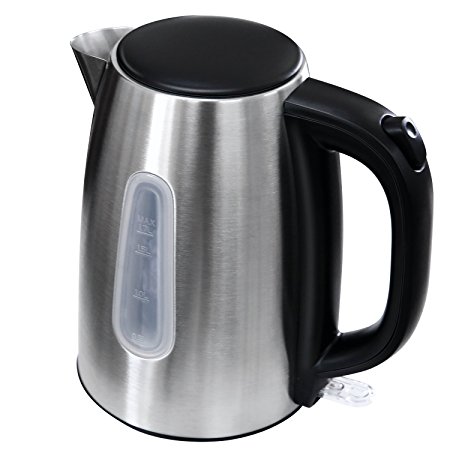 Aicok Electric Kettle Stainless Steel Cordless Tea Kettle 1.7 Liter, Auto Shut Off With Boil Dry Protection