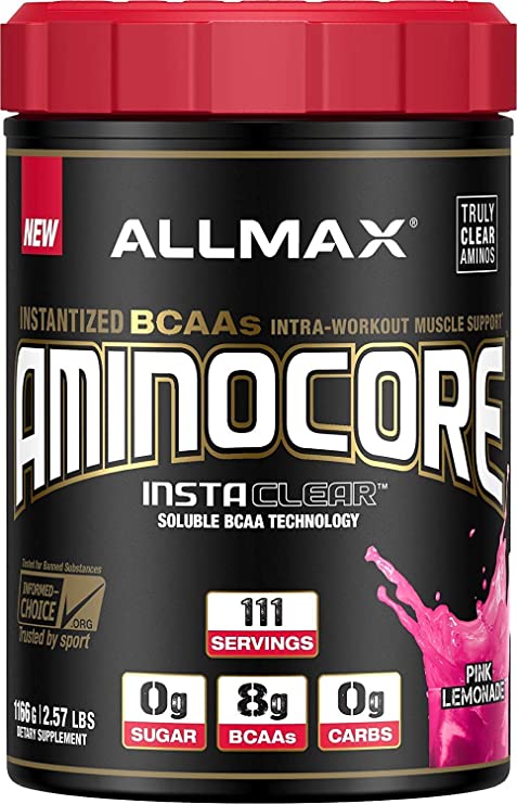 ALLMAX Nutrition Aminocore BCAAs, Pink Lemonade, 1166g