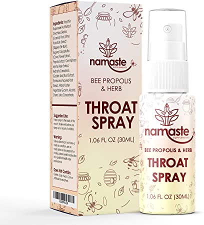 Bee Propolis & Echinacea Throat Spray Bee Propolis Extract Natural Immunity Boosting Spray for Children and Adults - Works for Cold, Cold Sore, Flu, Coughs, Sore Throats, 1 Pack, Bee Propolis & Herb