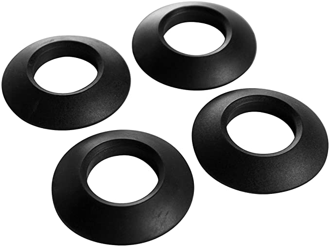 Pelican Set of 4 Universal Kayak Paddle Drip Rings - Perfect for Kayak and Canoe Paddles - PS1892 (Set of 4), Black