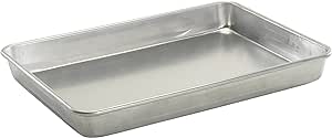 Nordic Ware Natural Aluminum Half Sheet Pan, 2 Count & High-Sided Naturals Aluminum Baker, 1 Pack