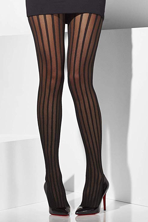 Fever Women's Sheer Tights Vertical Stripes In Display Box