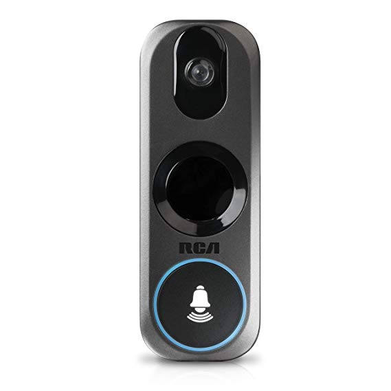 RCA Video Doorbell Security Camera - New and Improved! with Mobile Doorbell Ring, 3MP HD Video, Live Stream, Free Recording, Night Vision and Motion Detection