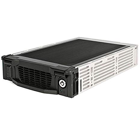 StarTech.com Black Aluminum 5.25in Professional SATA Hard Drive Mobile Rack Drawer