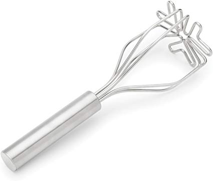 Fox Run 48766 2-in-1 Mix N’Masher Stainless Steel Potato Masher, 3.5 x 3.5 x 10.5 inches, Metallic