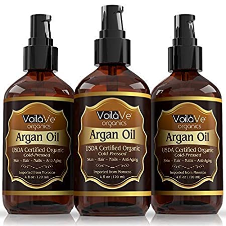 3 Pack VoilaVe Organic Argan Oil From Morocco