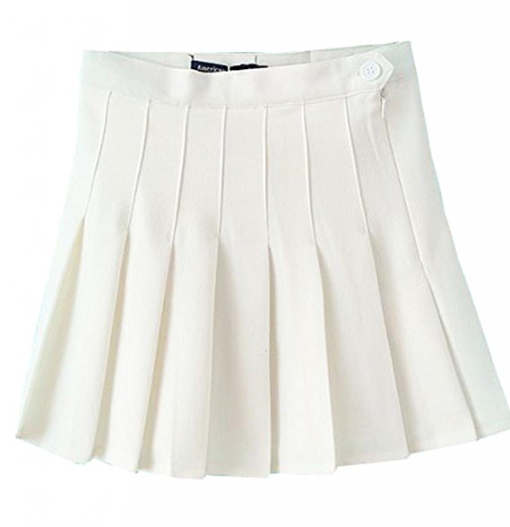 MIXMAX Women High Waist Pleated Mini Tennis Skirt