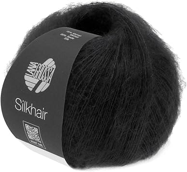 Lana Grossa Silkhair, 14 Black Yarn