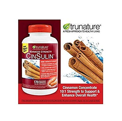 Trunature Advanced Strength Cinsulin - 170 Capsules