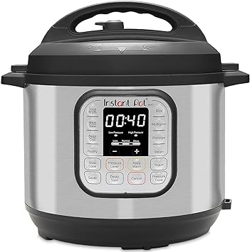 Instant Pot Duo 80 7 en 1 Olla a Presión Eléctrica con Función de Arrocera, Cocción Lenta, Yogurtera, Vaporera, 8 L