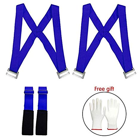 Lifting and Moving Straps with Shoulder Harnesses - Forearm Forklift Lifting Straps Furniture Moving Belt for Lifting Bulky Items Upto 300KG Like Furniture, Appliances, Mattresses