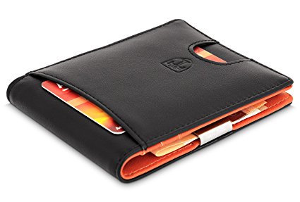 Travando ® Slim Wallet with Money Clip | RFID Blocking Wallet | Credit Card Holder | Travel Wallet | Minimalist Mini Wallet Bifold for Men with Gift Box