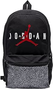 Nike Jordan HBR Air Back Pack, Black/Elephant Print, L