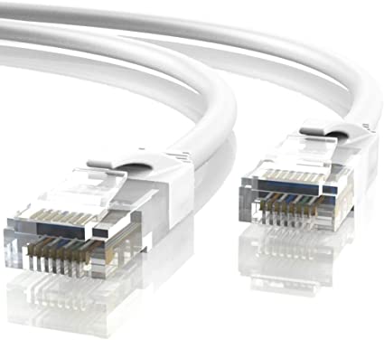 Mr. Tronic 75m Ethernet Network Patch Cable | CAT6, AWG24, CCA, UTP, RJ45 (75 Meters, White)