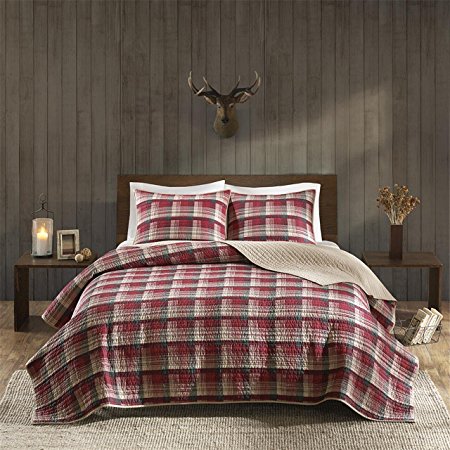 Woolrich WR14-1786 Tasha Quilt Mini Set King/Cal King Red,King/Cal King