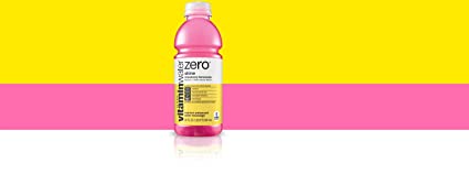 vitaminwater zero shine, electrolyte enhanced water w/ vitamins, strawberry lemonade drink, 20 fl oz