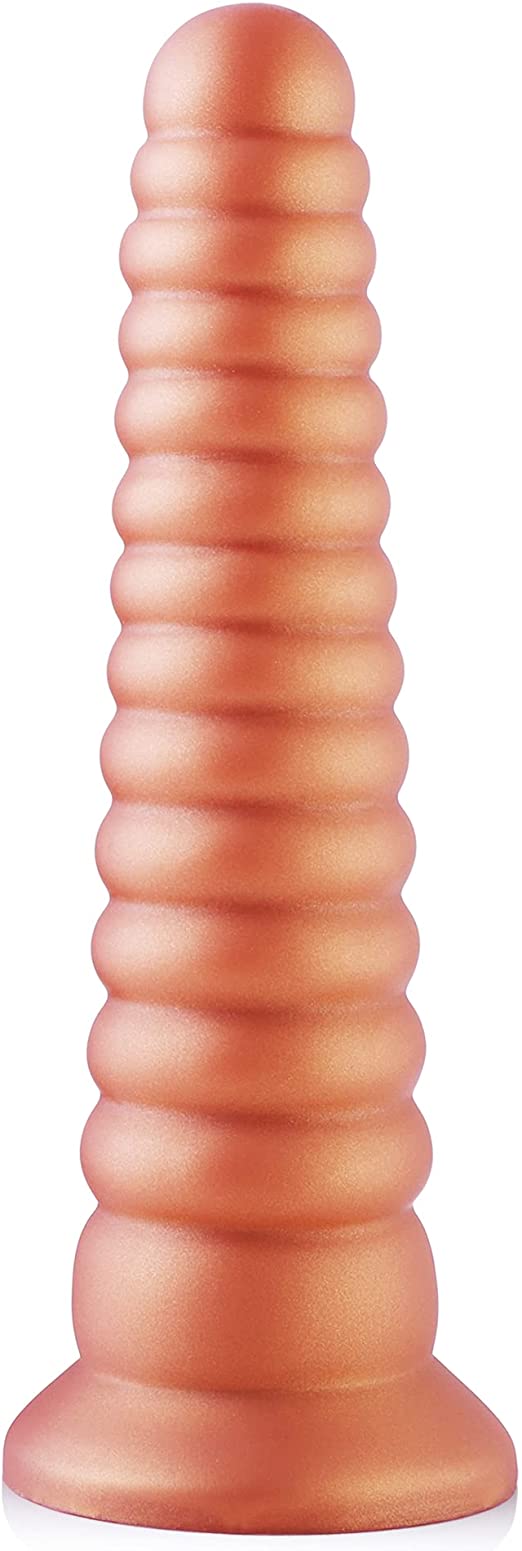 Tower Shape Anal Dildo, Hismith 10.20 inches Realistic Silicone Giant Penis with Suction Cup for Hands-free Play, Flexible Cock for Vaginal and Anal Dong Butt Plug Dragon Thick Dildo Adult Sex Toy