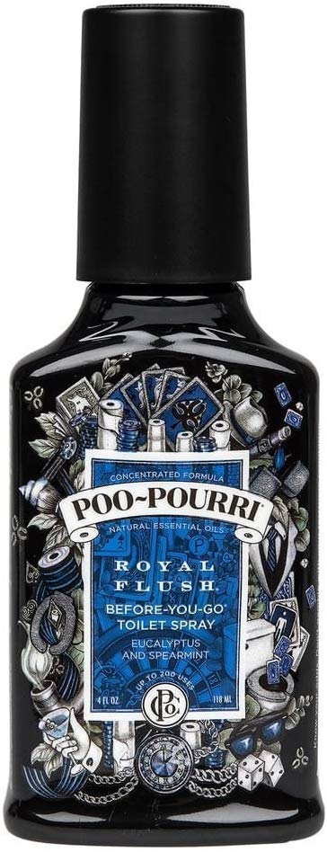 Poo-Pourri Before-You-Go Toilet Spray 4-Ounce Bottle, Royal Flush