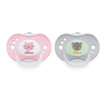 NUK First Essentials by Pacifiers, 6-18 Months, 2 Pack