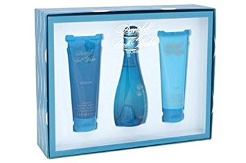 Cool Water by Zino Davidoff for Women - 3 Pc Gift Set 3.4oz EDT Spray, 2.5oz Gentle Shower Breeze, 2.5oz Moisturizing Body Lotion