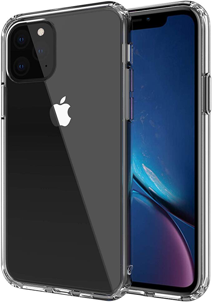 Luvvitt Clear View Case Designed for iPhone 11 Pro with Shockproof Drop Protection Slim Hybrid TPU Gel Bumper and Hard PC Scratch Resistant Back for Apple iPhone XI 11 Pro 2019 5.8 - Crystal Clear