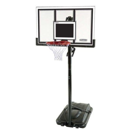 Lifetime 71524 XL Height Adjustable Portable Basketball System, 54 Inch Shatterproof Backboard