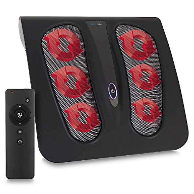 SereneLife Deep Kneading Shiatsu Foot Massager - Home Spa Foot Therapy Massage Machine with Heat Function, Remote Control - for Plantar Fasciitis, Chronic Nerve Pain, Muscle Tissue Tension - SLFTMSG18