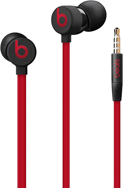 Beats By Dr. Dre UrBeats3 Wired In-Ear Headphones w/ 3.5mm Plug - Black / Red (Renewed)